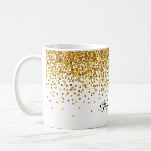 GoldConfetti Kaffeetasse (Links)