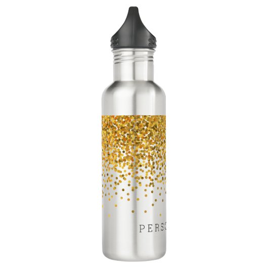GoldConfetti personalisiert Trinkflasche (Links)