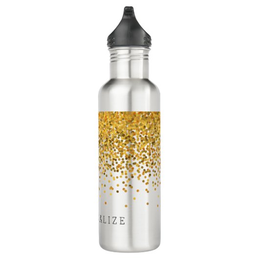 GoldConfetti personalisiert Trinkflasche (Rechts)