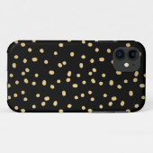 Goldconfetti-Punkte Case-Mate iPhone Hülle (Rückseite (Horizontal))