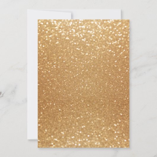 GoldConfetti u. Glitzer-u. Einladung (Rückseite)