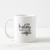 Goldconfetti-Wurfs-Güte mag herum Confetti Kaffeetasse (Links)