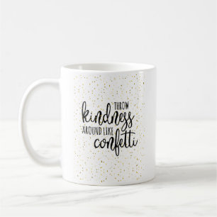 Goldconfetti-Wurfs-Güte mag herum Confetti Kaffeetasse