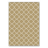 Goldcreme und Weißquatrefolie Tischnummer (Rückseite)