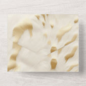 Goldcreme Weißer Western All In One Einladung (Rückseite)