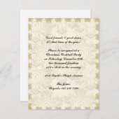 GoldCrosstitch Schneeflocke Einladung (Vorne/Hinten)