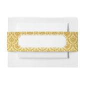 Golddamast Einladungsbanderole (Vorderseite Beispiel)