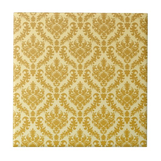 Golddamast Fliese (Vorderseite)