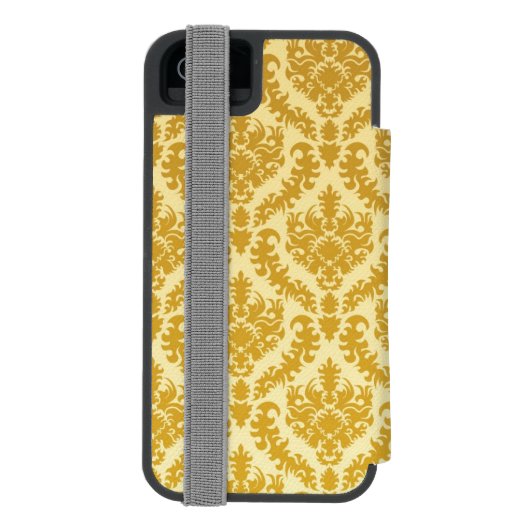 Golddamast Incipio iPhone Geldbeutel-Hülle (Folio Rückseite)