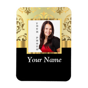 Golddamast instagram Fotoschablone Magnet