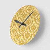 Golddamast Runde Wanduhr (Winkel)