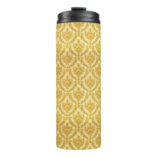 Golddamast Thermosbecher (Vorderseite)