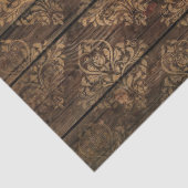 Golddampfer auf Braunholz-Dekoupage Seidenpapier (Detail)