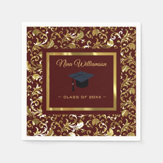 Golddampfer und -kappe serviette (Vorderseite)