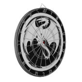 Golddartboard für Weißdrachen Dartscheibe (Vorderseite Links)