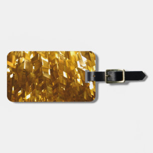 Golddecke Abstrakte Kunst Gepäckanhänger