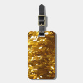 Golddecke Abstrakte Kunst Gepäckanhänger (Vorderseite vertikal)