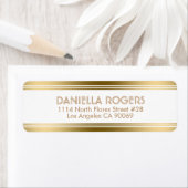 Golddekorative Streifen Geometrisches modernes Des (Insitu)