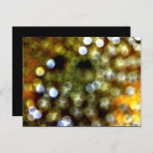 Golddesign Einladungspostkarte (Vorne/Hinten)