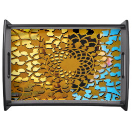 Golddesign Serviertablett