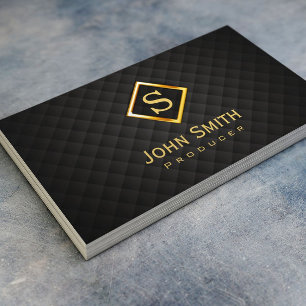 Golddiamant-Monogramm-Produzent-Visitenkarte Visitenkarte