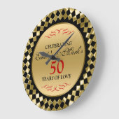 Golddiamanten und rote Wirbel - 50 Jahre Große Wanduhr (Winkel)