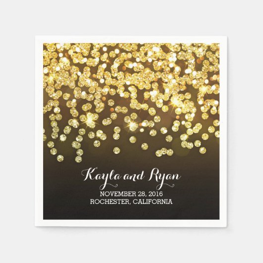 Golddiamantenhochzeit Serviette (Vorderseite)