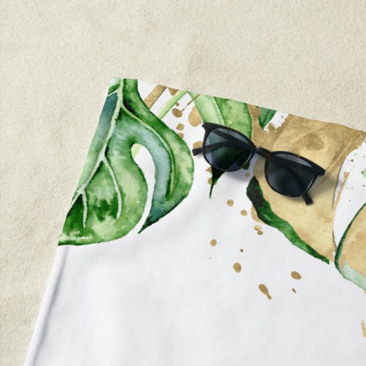 Golddinosaurier Strandtuch (Beispiel)