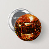 GOLDdisco-Ball-Knopf Button (Vorne & Hinten)