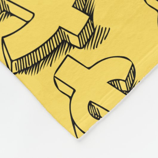 Golddolar Fleecedecke (Ecke)