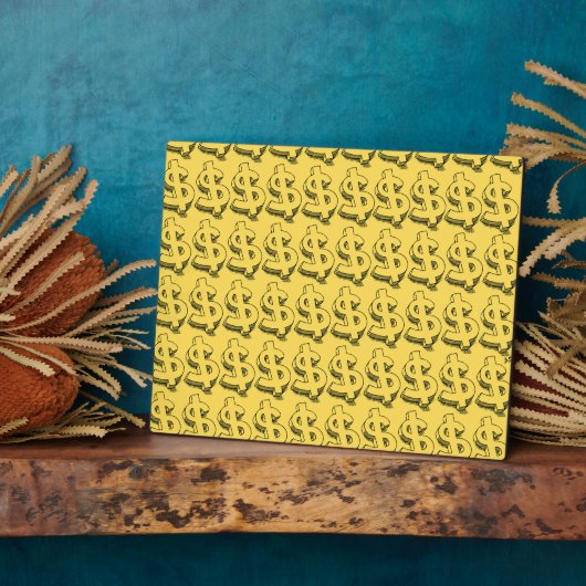 Golddolar Fotoplatte (Seite)