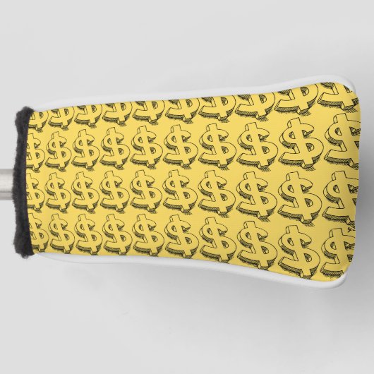 Golddolar Golf Headcover (Vorderseite)