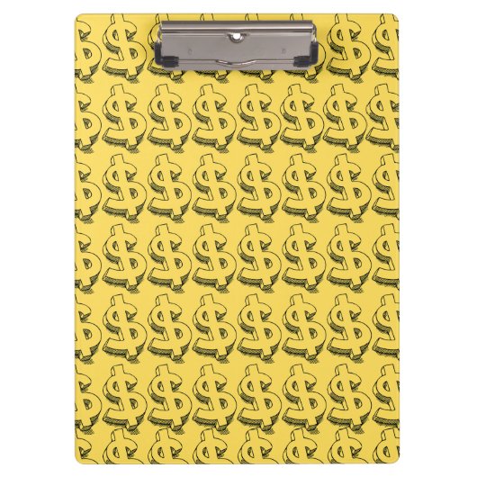 Golddolar Klemmbrett (Vorderseite)