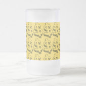 Golddolar Mattglas Bierglas (Mittel)