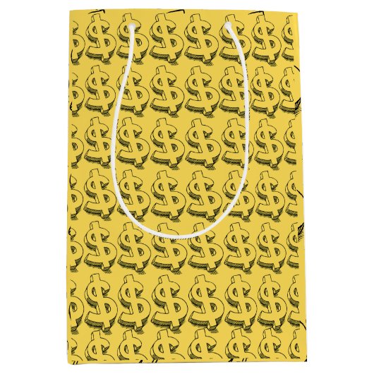 Golddolar Mittlere Geschenktüte (Vorderseite)