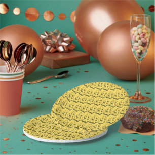 Golddolar Pappteller