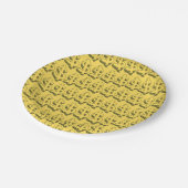 Golddolar Pappteller (Schrägansicht)