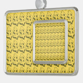 Golddolar Rahmen-Ornament Silber (Links)