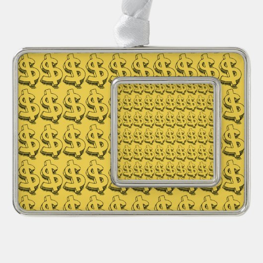 Golddolar Rahmen-Ornament Silber (Vorderseite)