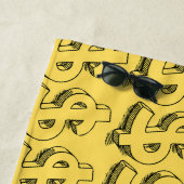 Golddolar Strandtuch (Beispiel)