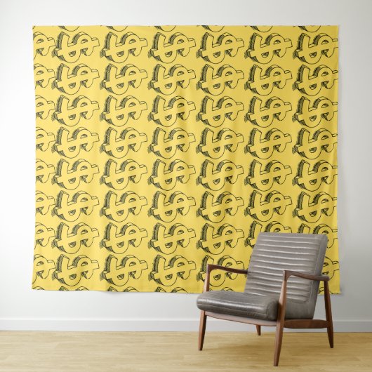 Golddolar Wandteppich (Beispiel (Horizontal))