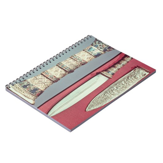 Golddolch und Hülle, Tutankhamun Schatz, c.13 Notizblock (Linke Seite)