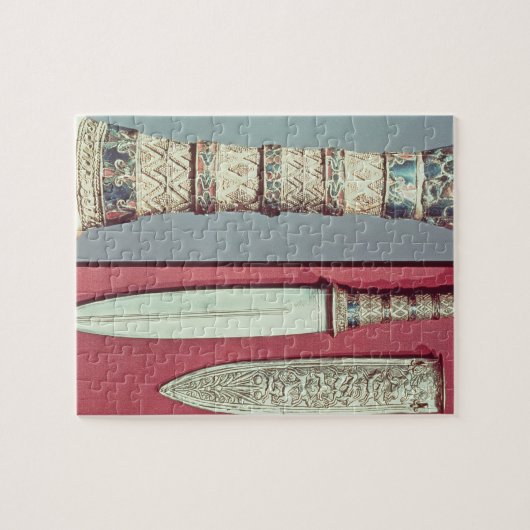 Golddolch und Hülle, Tutankhamun Schatz, c.13 Puzzle (Horizontal)