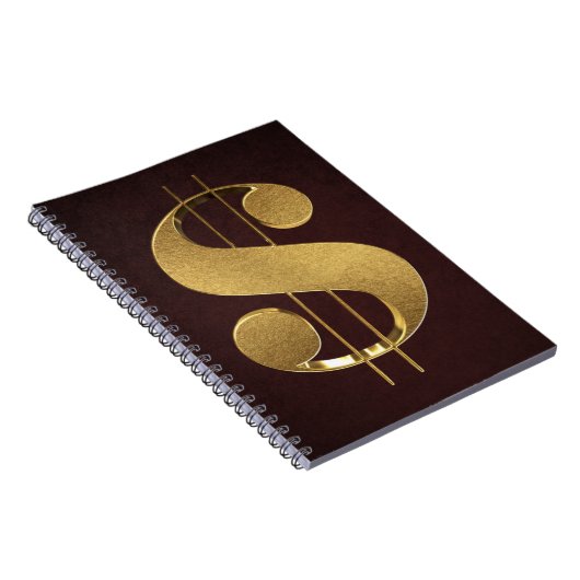 Golddollar-Zeichen Notizblock (Rechte Seite)