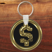 GOLDDOLLAR-ZEICHEN SCHLÜSSELANHÄNGER (Vorderseite)