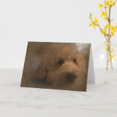 Golddoodkarte Karte (Gelbe Blume)