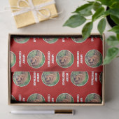 Golddoodle rotes Wrapping-Papier Seidenpapier (Geschenk)