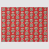 Golddoodle rotes Wrapping-Papier Seidenpapier (Vorderseite)