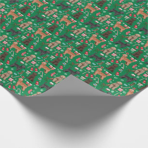 Golddoodle Weihnachtsverpackung Geschenkpapier