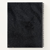 Golddoten aus Schwarzkohle Notizblock (Rückseite)